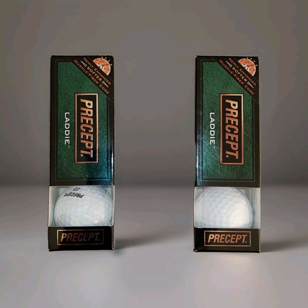 2x Pack 3 Ct Golf Balls NIB Precept Laddie Softer Muscle-Fiber Core Made in USA!